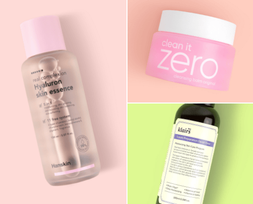 My favorite skincare products cover photo collage