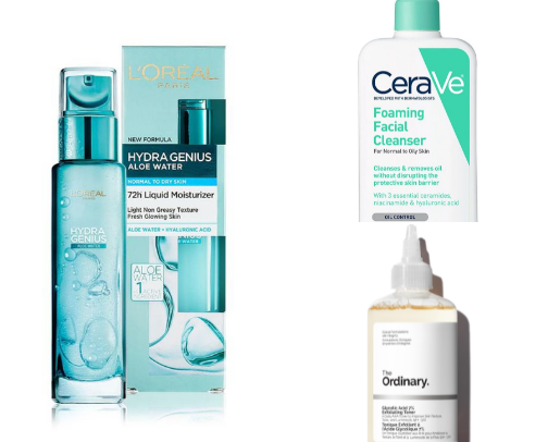 Skincare recomendations🩵 cover photo collage