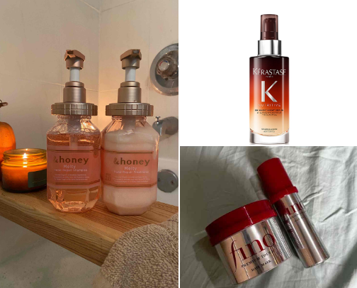 Ultimate Shine & Care routine | My secret hair essentials 😌🤌🏻 cover photo collage