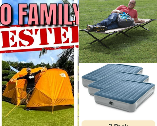 Camping with kids cover photo collage