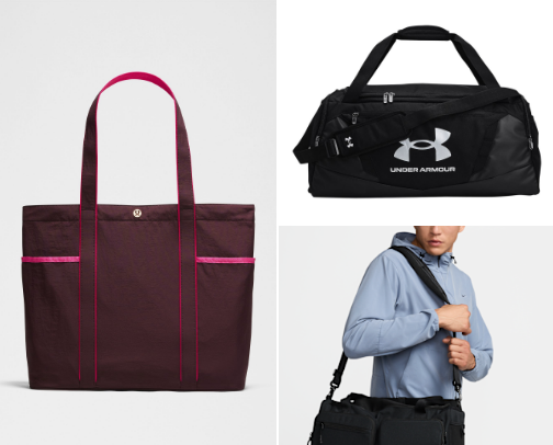 Gym Tote Bags cover photo collage