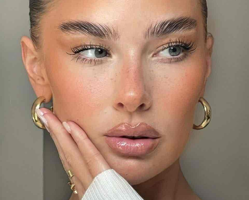 Perfect face on budget cover photo collage