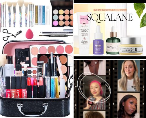 Skincares cover photo collage