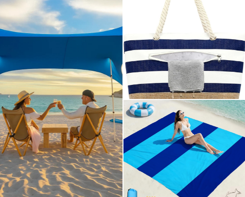 Family beach trip must-haves cover photo collage