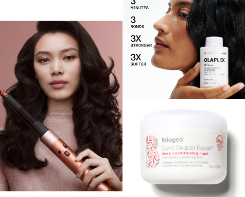 My Favorite Hair Care Tools & Products for Salon-Worthy Hair at Home cover photo collage