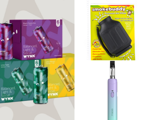 THC tools, treats and fun that I love and use ✨🪴 cover photo collage