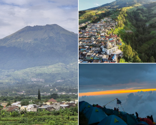 Backpacker Guide for Sumbing Mount , Middle Java , Indonesia cover photo collage