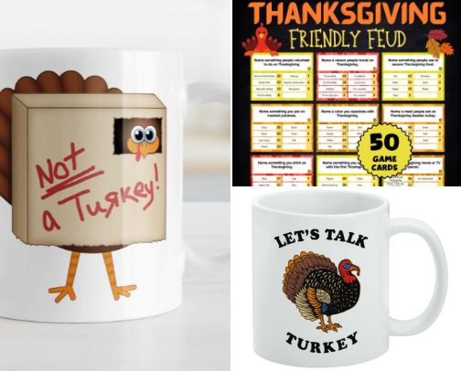 Thanksgiving with the Family Survival Kit: Pie, Peace & Passive Aggression cover photo collage