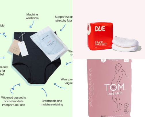 Postpartum Essentials (What I actually used) cover photo collage