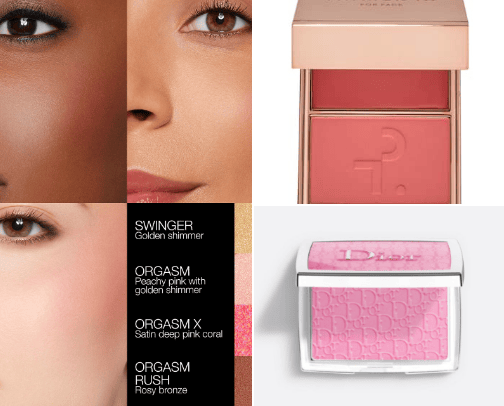 Blush, Contour and Highlighter cover photo collage