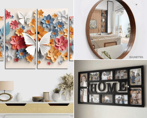Aesthetic Wall Decoration for Living Room cover photo collage