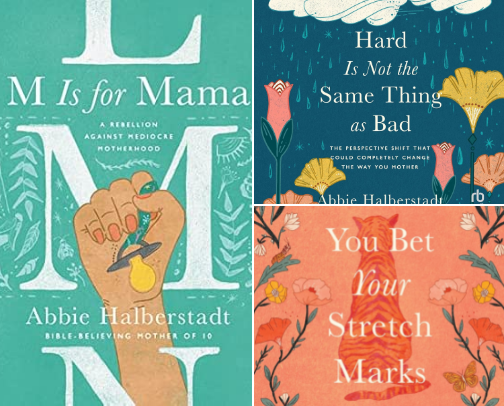Books that help in motherhood cover photo collage