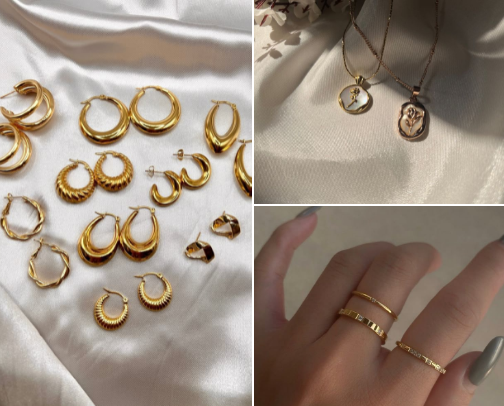 Jewelry ( shimmer and shine ✨) cover photo collage