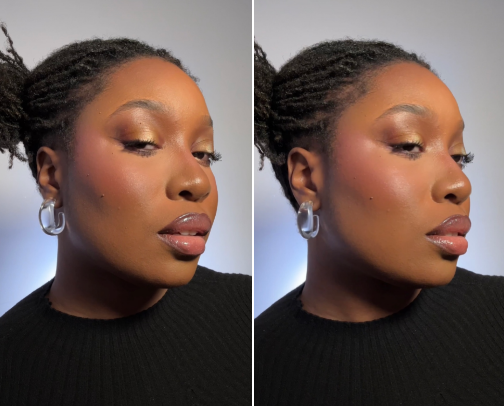 Golden Gal Glam Makeup Tutorial cover photo collage