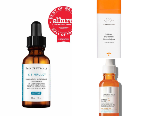 vitamin C serums for bright, glowing skin🧴🌟 cover photo collage