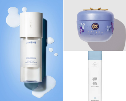 Dry Skin Holy Grail Products cover photo collage