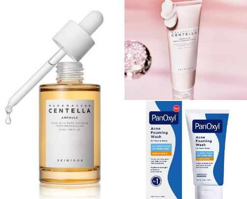 Skincare for acne prone skin cover photo collage