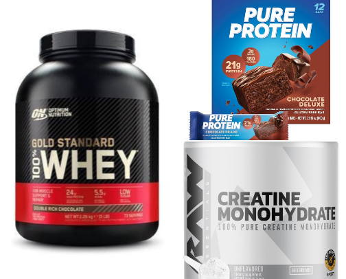Supplements and snacks that are top tier cover photo collage