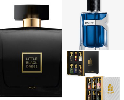 Signature scents for her cover photo collage