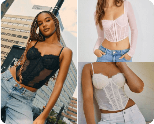 Corsets and Bodysuits cover photo collage