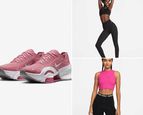 Sport outfits cover photo collage