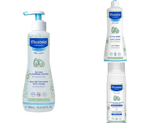 Baby bath time essentials cover photo collage