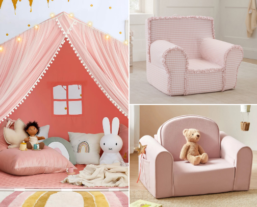 The perfect girly playroom🎀 cover photo collage