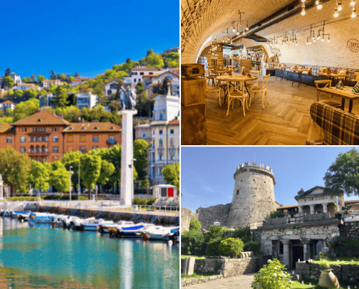 Croatia - city Rijeka🇭🇷✈️ cover photo collage
