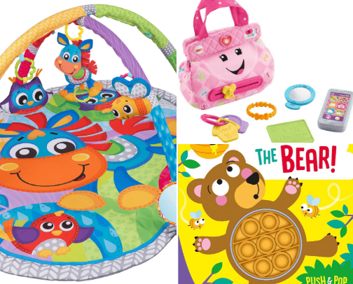 Baby toys cover photo collage