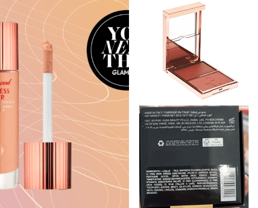 Trendy makeup cover photo collage