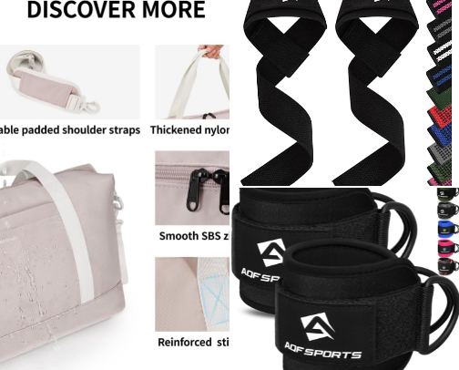 Gym girl essentials cover photo collage