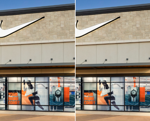 "Champions Train. Legends Wear Nike." cover photo collage