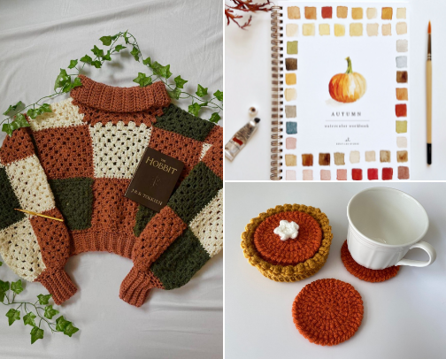 🍂 the coziest fall craft ideas 🍂 cover photo collage