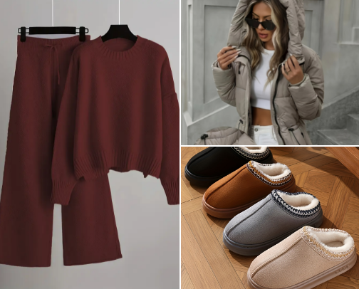 ❄️ Winter Wins from Temu,Cozy Styles and very Cool Prices cover photo collage
