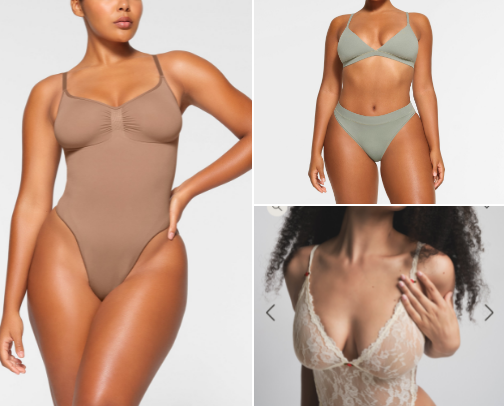 SKIMS-top rated styles cover photo collage