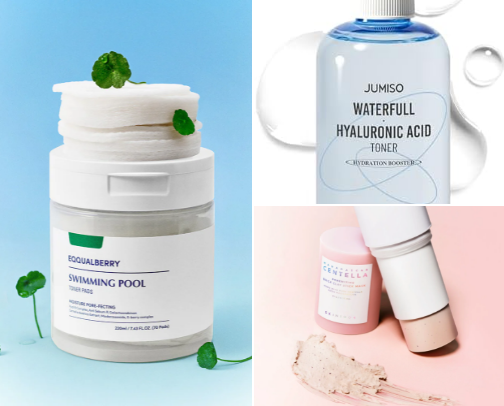 Favorite skincare products (for combination skin ✨) cover photo collage