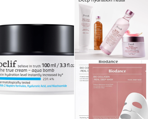 Skincare essentials! cover photo collage