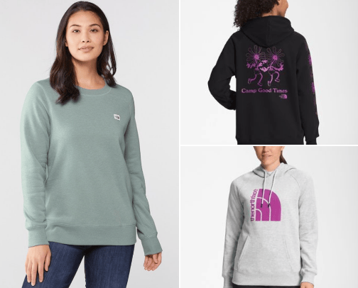 THE NORTH FACE  Women's Hoodies & Sweatshirts cover photo collage
