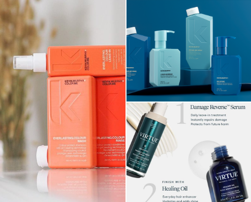 Haircare products that I use and love ❤️ cover photo collage