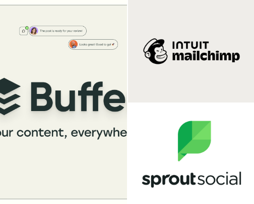 Social Media & Marketing cover photo collage