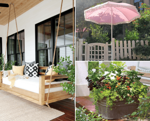 Patio set of your dreams cover photo collage