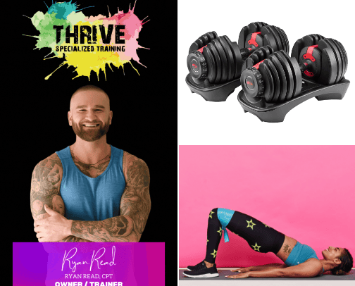 Workout/Build at home Gym products cover photo collage