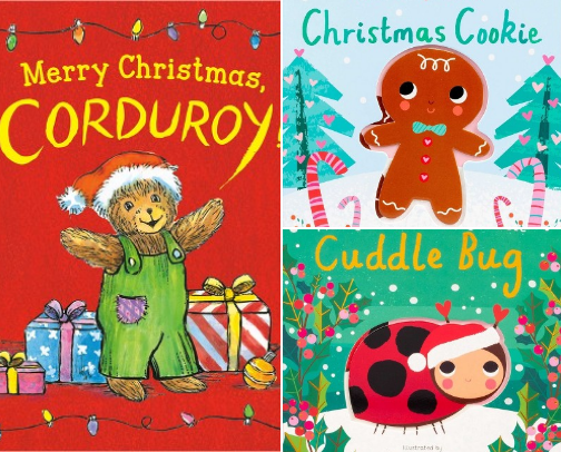 My fav Christmas themed board books for toddlers 🎄📚 cover photo collage