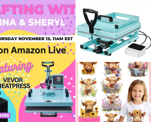 Heat Pressing T-shirts and Hoodies cover photo collage