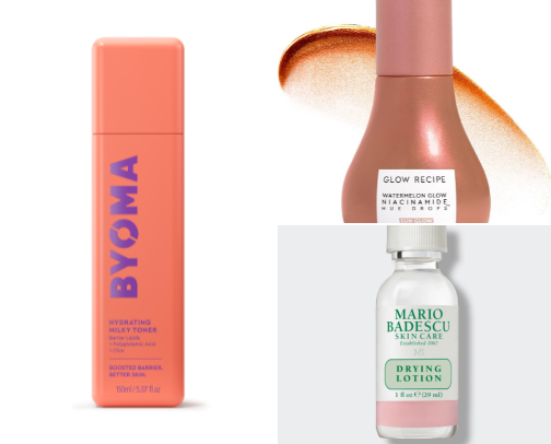 skincare favs cover photo collage