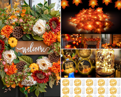 Bring the warmth of autumn into your home. 🍂✨ cover photo collage