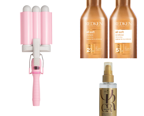 hair products cover photo collage