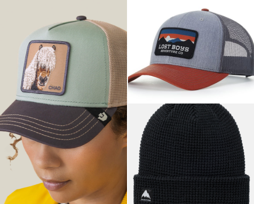 Hats, beanies, etc cover photo collage