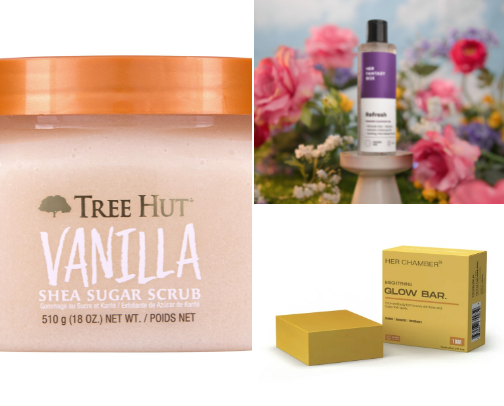 Shower essentials cover photo collage