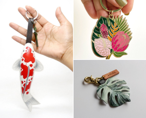 Cute Bag Charms and Keychains cover photo collage